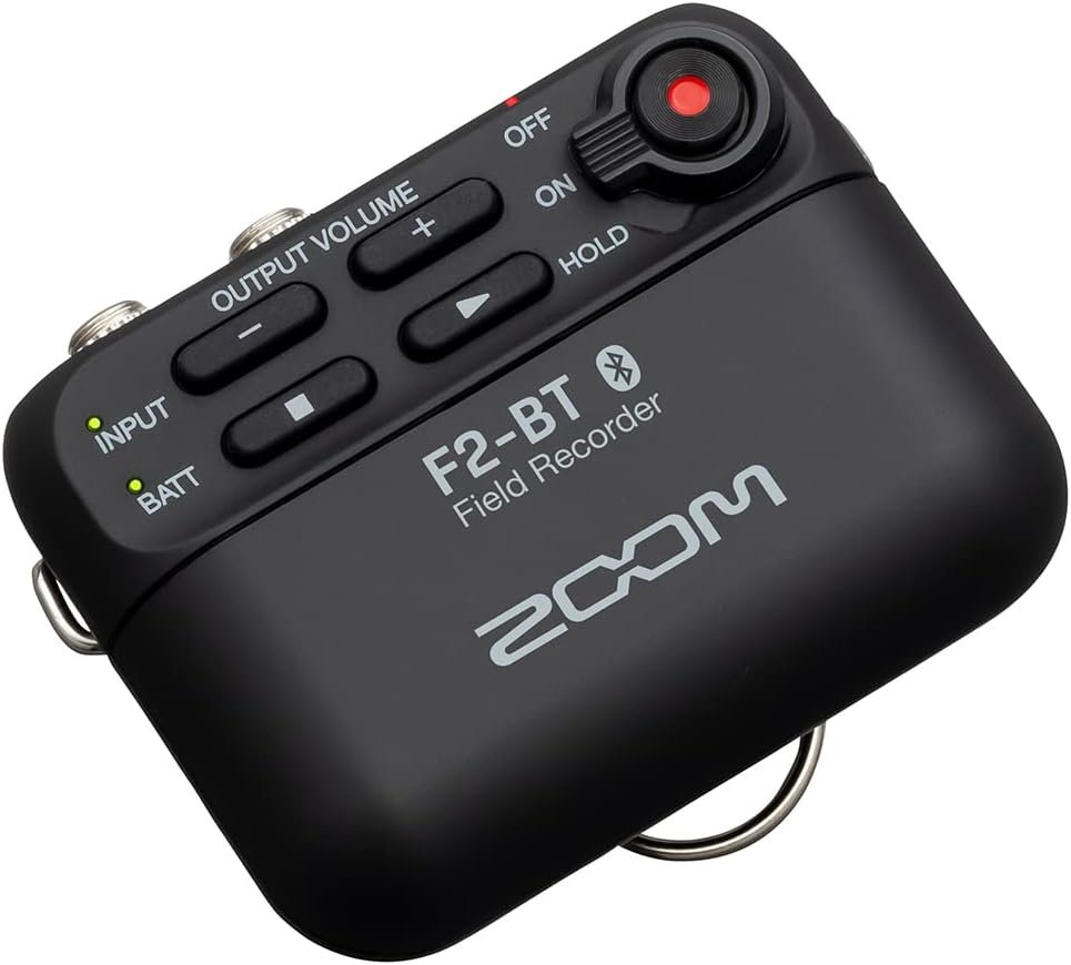 Zoom - F2-BT/B - grabador de campo Bluetooth + Micrófono lavalier