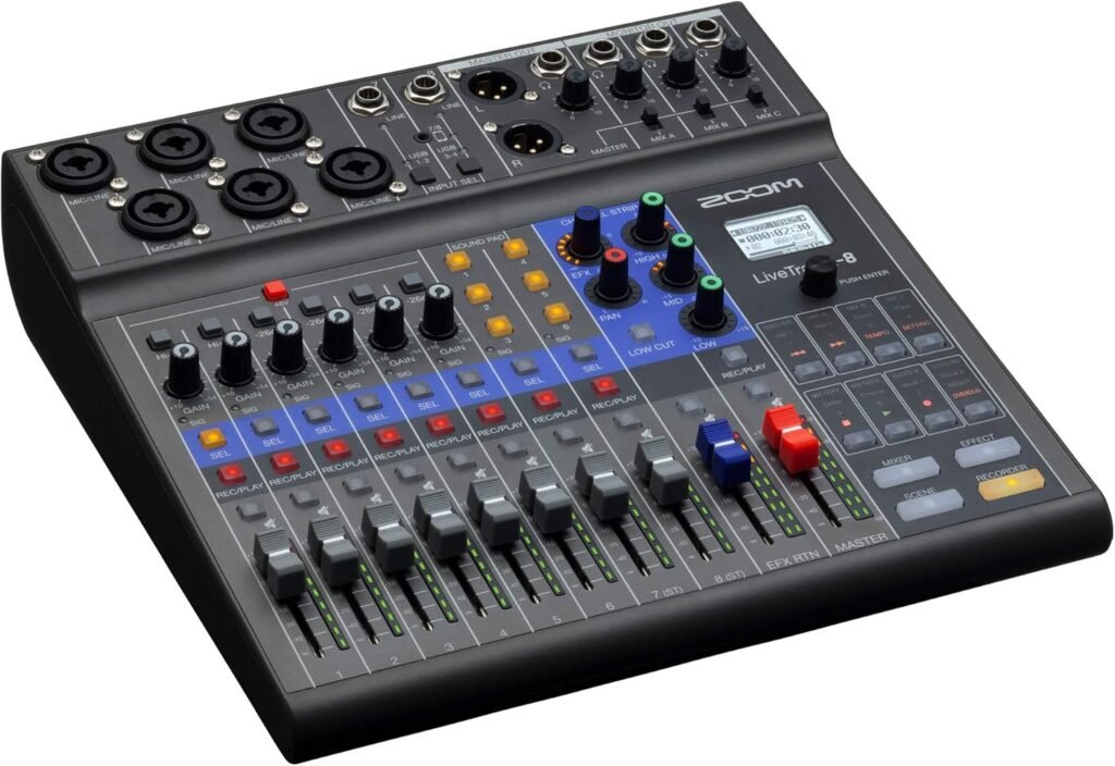 Zoom - L-8 - Mixer digital 8 canales, grabador e interface de audio USB