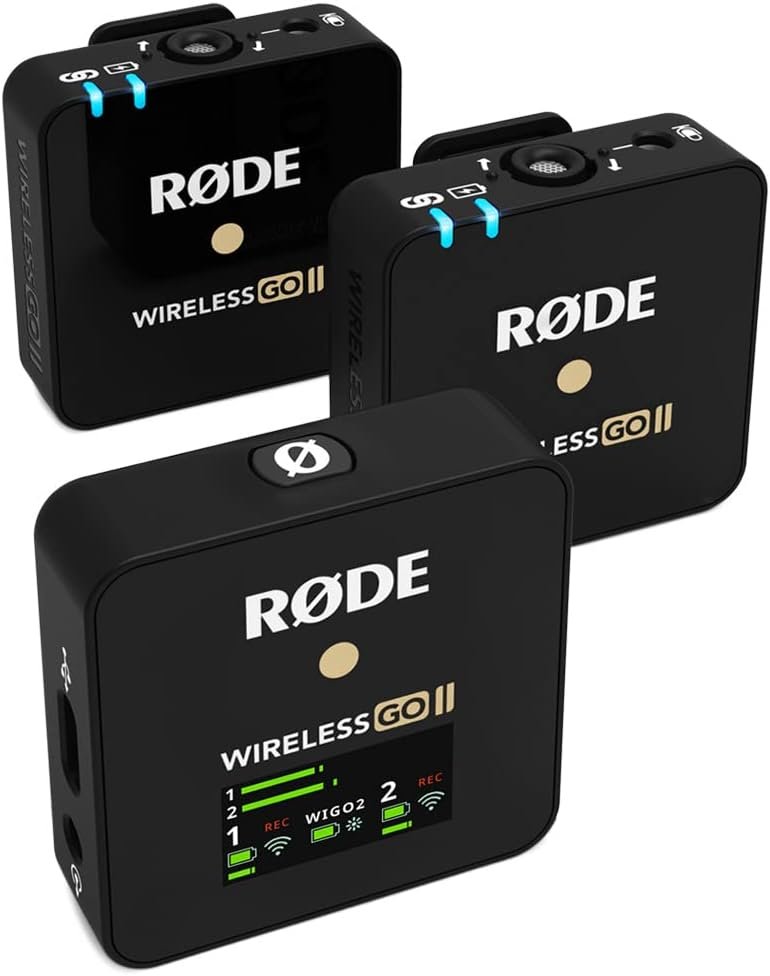 📡 RØDE Wireless GO II – Sistema inalámbrico dual con grabación onboard de alta fidelidad